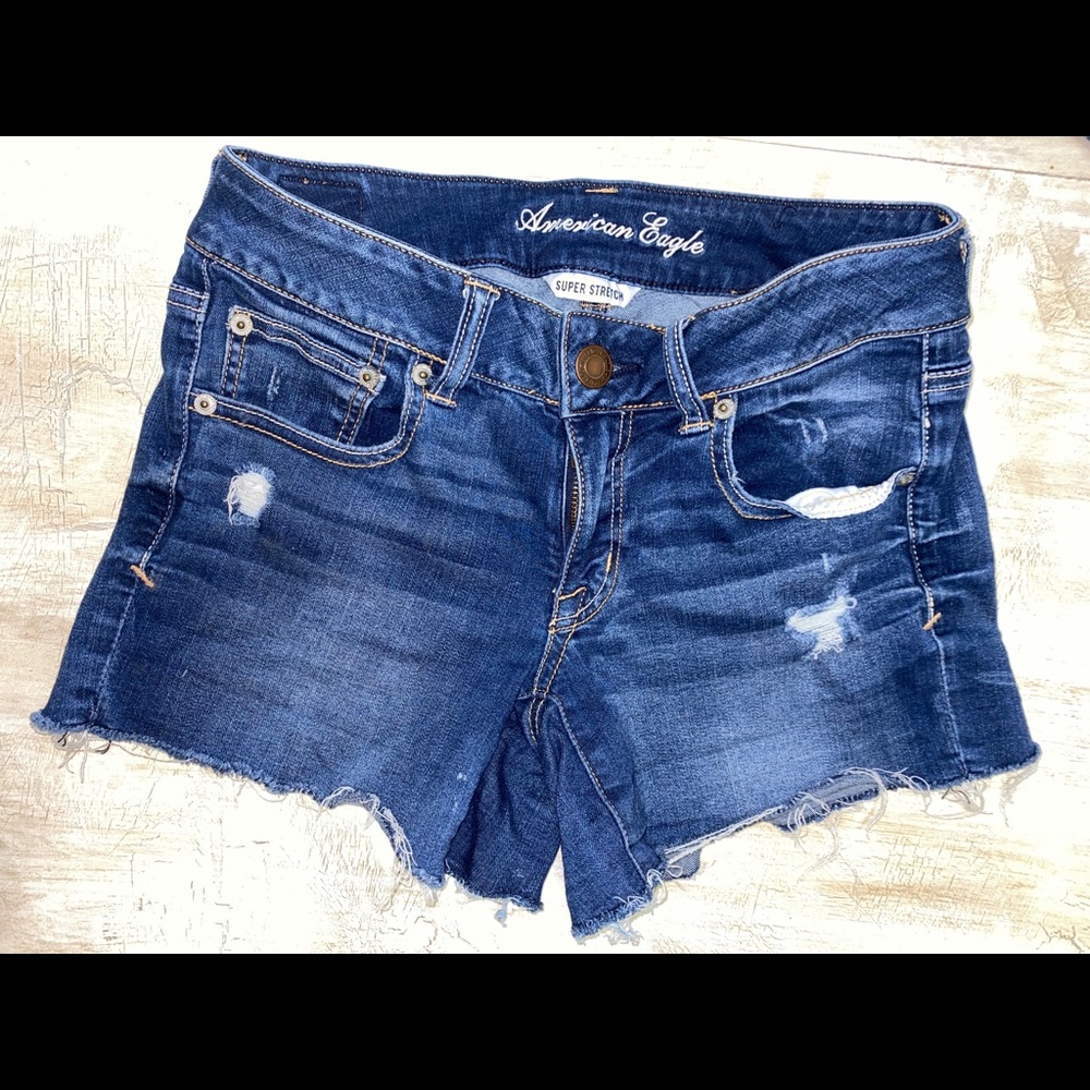 Stretchy American Eagle denim shorts